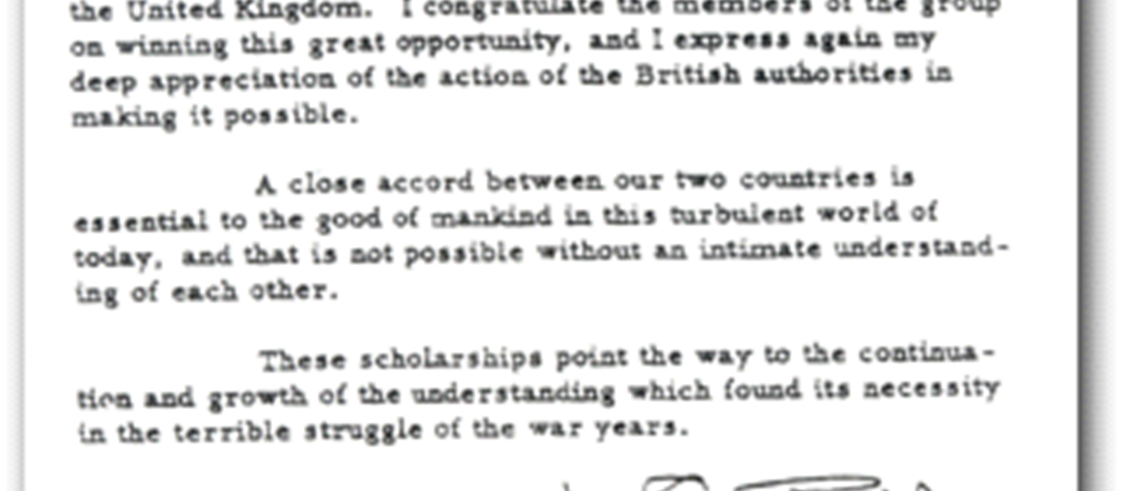 A Brief History of the Marshall Scholarship